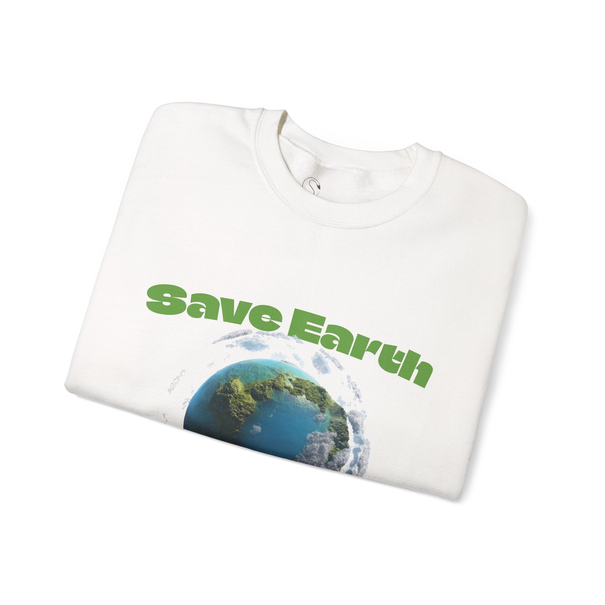 Save Earth Personalizable Sweatshirt — Customizable Eco-Friendly Message