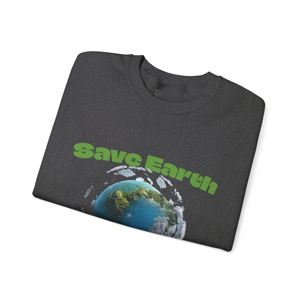 Save Earth Personalizable Sweatshirt — Customizable Eco-Friendly Message