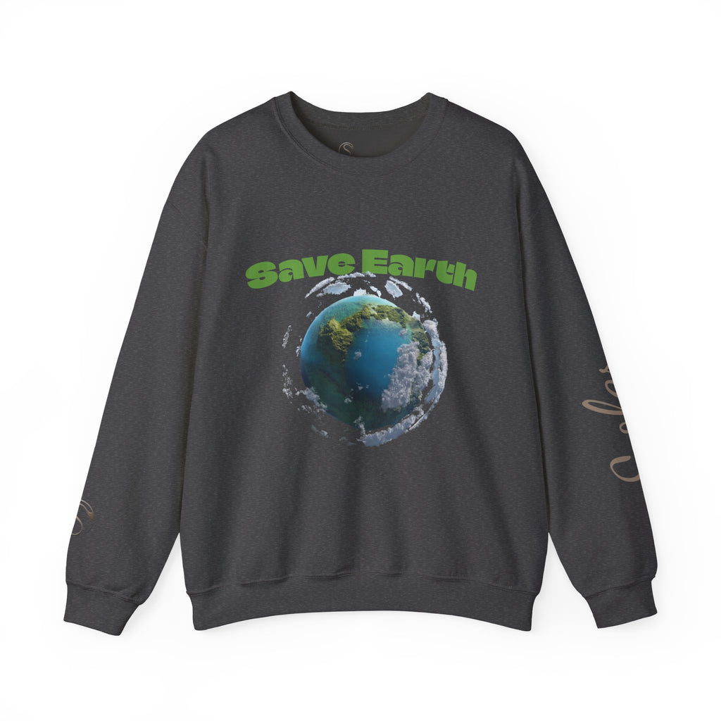 Save Earth Personalizable Sweatshirt — Customizable Eco-Friendly Message