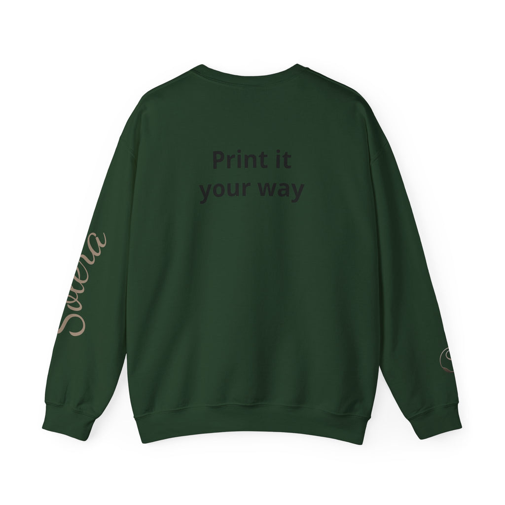 Save Earth Personalizable Sweatshirt — Customizable Eco-Friendly Message