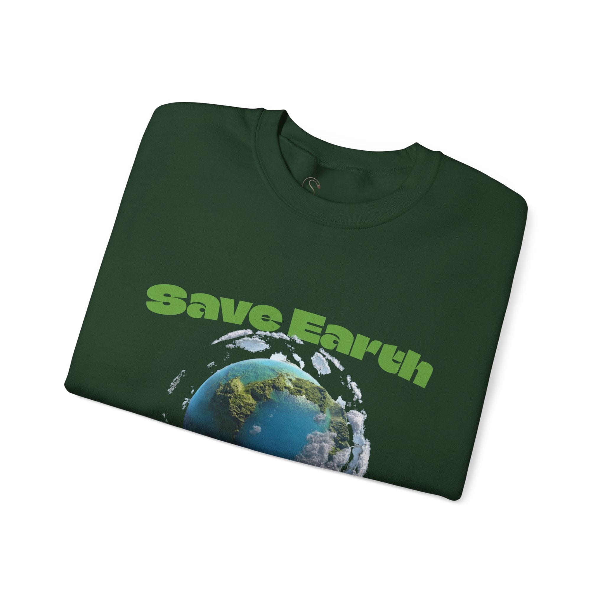 Save Earth Personalizable Sweatshirt — Customizable Eco-Friendly Message